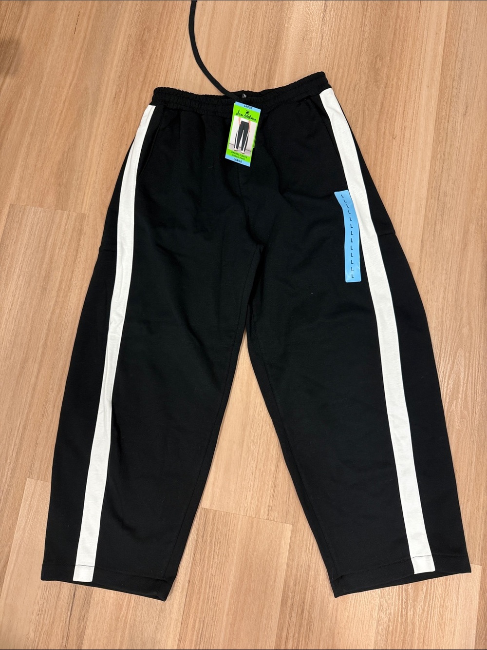 Sam Edelman Black Joggers with White Side Panels